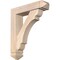Ekena Millwork Olympic Arts and Crafts Smooth Bracket w/ Offset Brace, Douglas Fir, 5 1/2"W x 22"D x 26"H BKT0604X22X26OLY03SDF - alternate 1